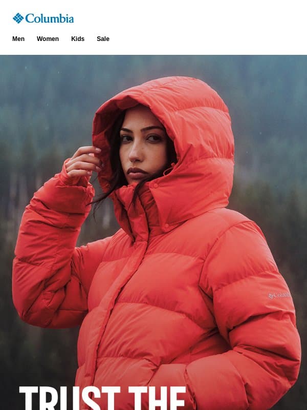 Get the puffer now, thank us later. email from Columbia Sportswear