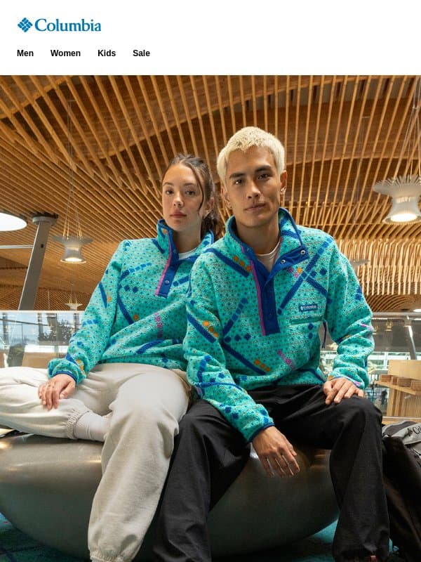 Cleared for landing: PDX carpet fleece! email from Columbia Sportswear