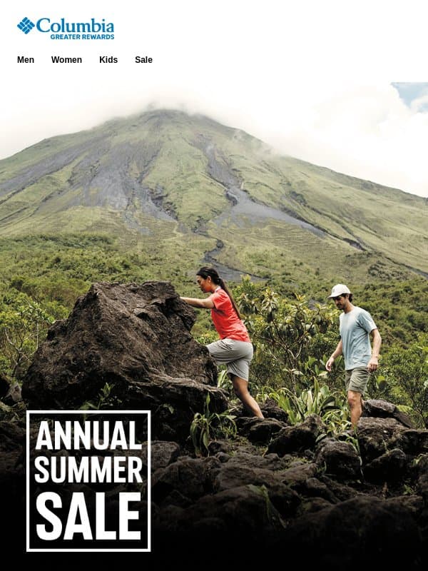 Up to 50% off for all. But even MORE for members. email from Columbia Sportswear