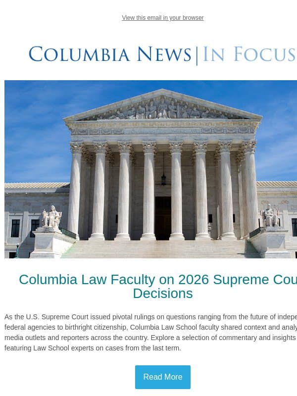 Supreme Court Insights From Columbia Law Faculty email from Columbia University