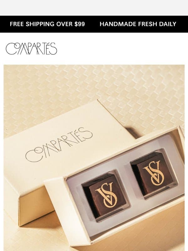 Wedding Details With Delicious Taste email from Compartes Chocolatier