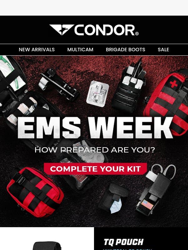 It's EMS Week! email from Condor Outdoor