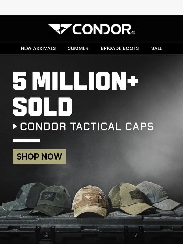 Trusted by Millions Since Day One email from Condor Outdoor