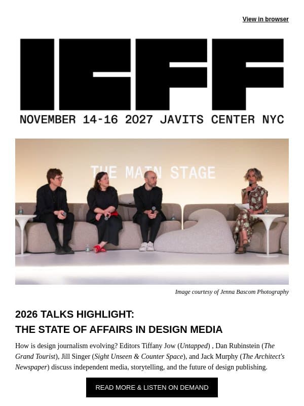 A Spotlight on the State of Affairs in Design Media email from Contract Design