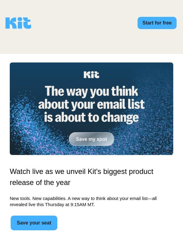 The exact tech stack this creator used to grow a 60K+ email list email from ConvertKit