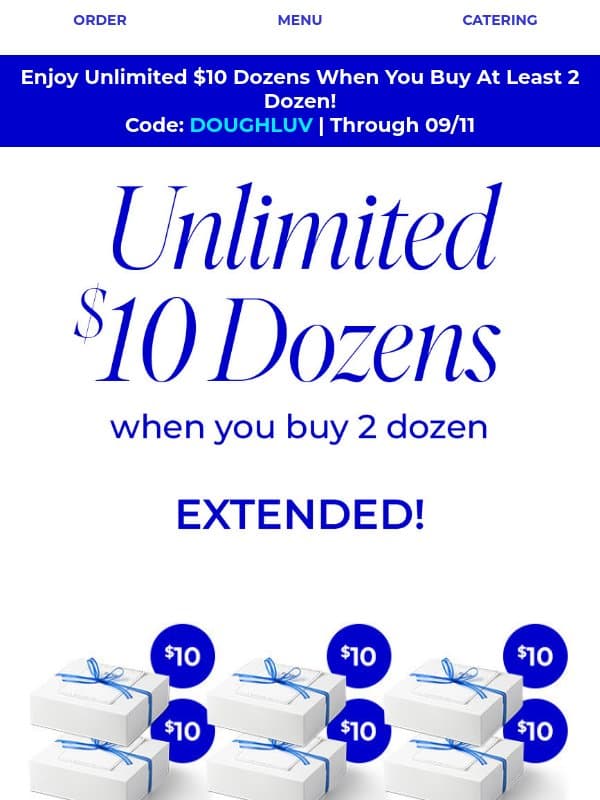 EXTENDED: $10 Dozens Today Only email from Cookie Delivery