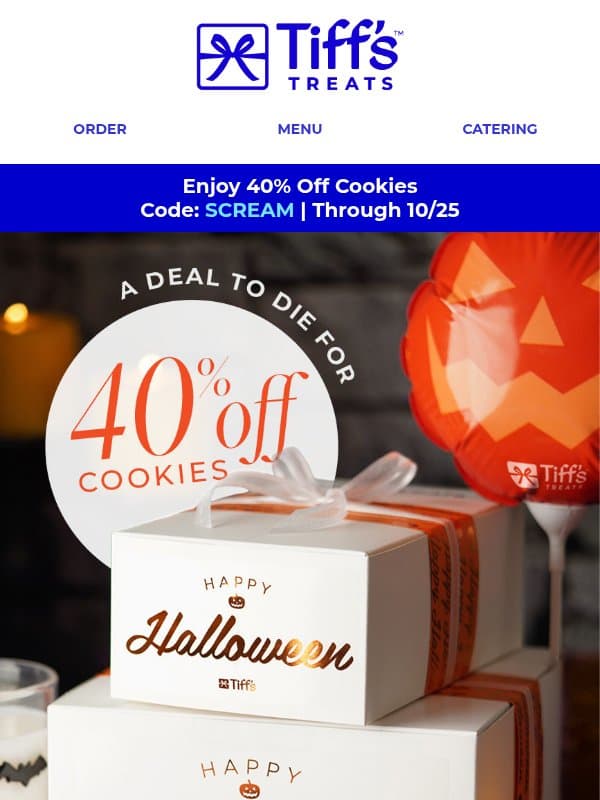 40% Off Cookies - A Deal To Die For email from Cookie Delivery