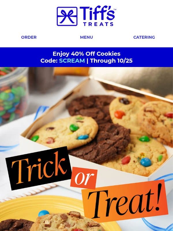 Trick Or Treat Mix Is Mixing Up Spoozy SZN email from Cookie Delivery
