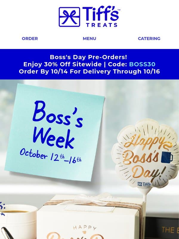 Bπͺssβs Week Begins - Get 30% Off! email from Cookie Delivery
