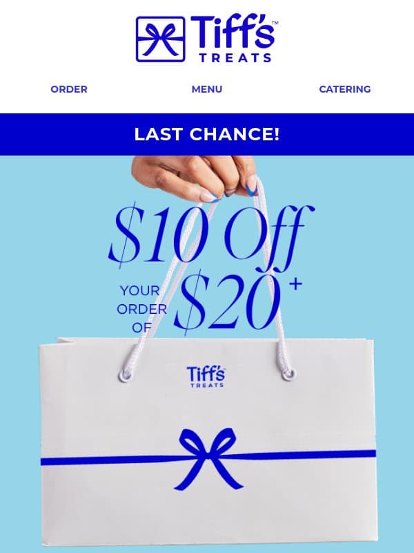 ⏰Your $10 Expires Soon. Tick-Tock email from Cookie Delivery