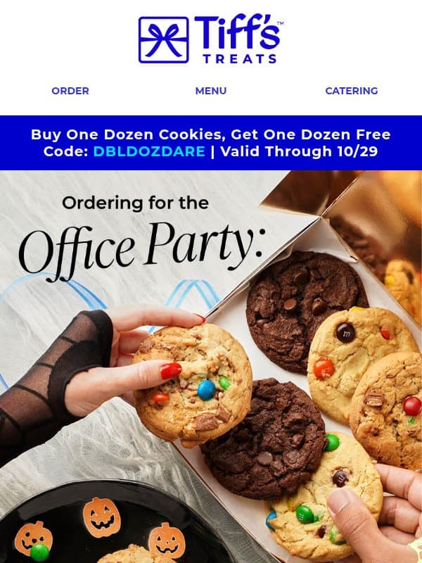 Your Office Party Needs the Trick or Treat Mix email from Cookie Delivery