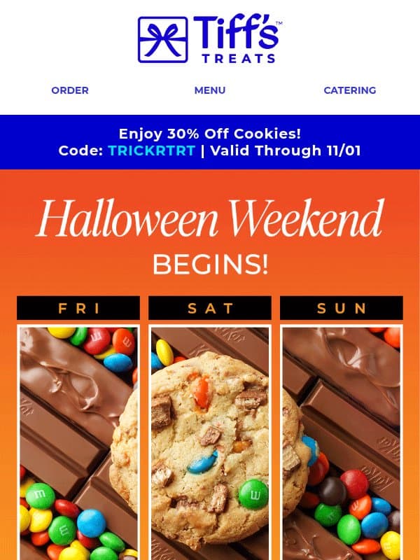 🔮We See 30% Off Cookies + A Scary Good Wknd In Your Future email from Cookie Delivery