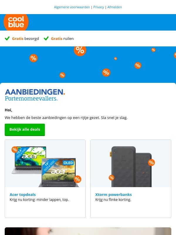 Heb jij onze topdeals al gezien? email from Coolblue