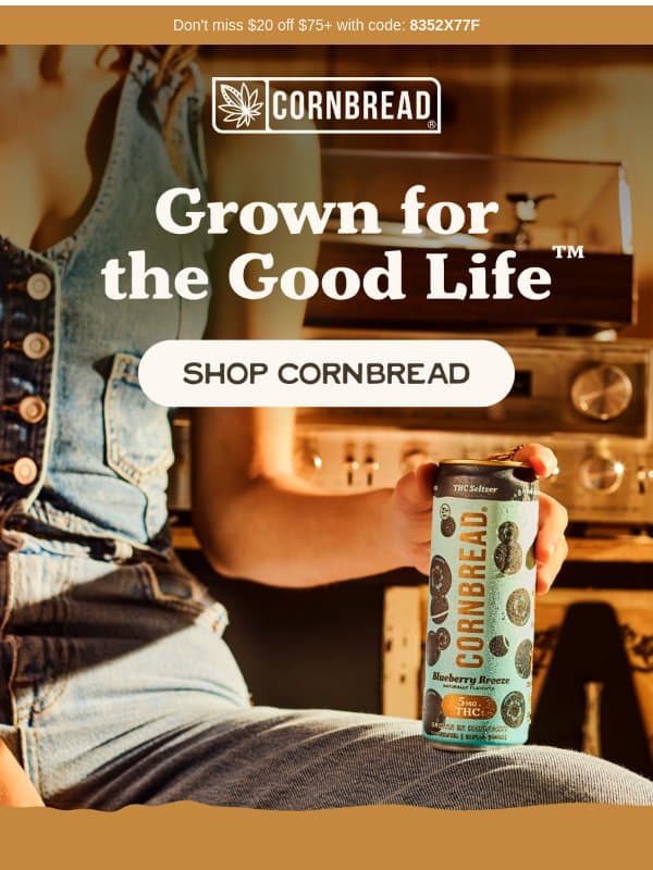 Learn what makes Cornbread different email from Cornbread Hemp
