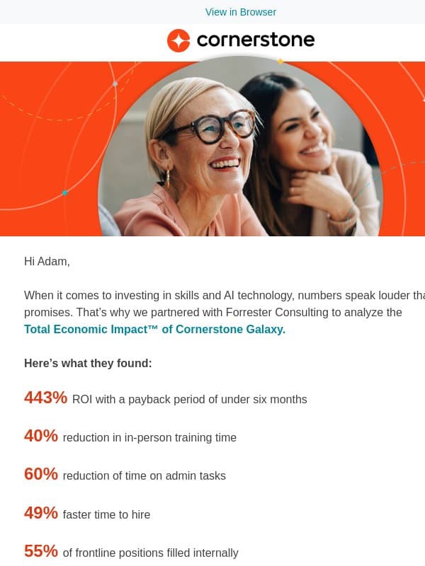 The ROI behind skills and AI email from Cornerstone OnDemand