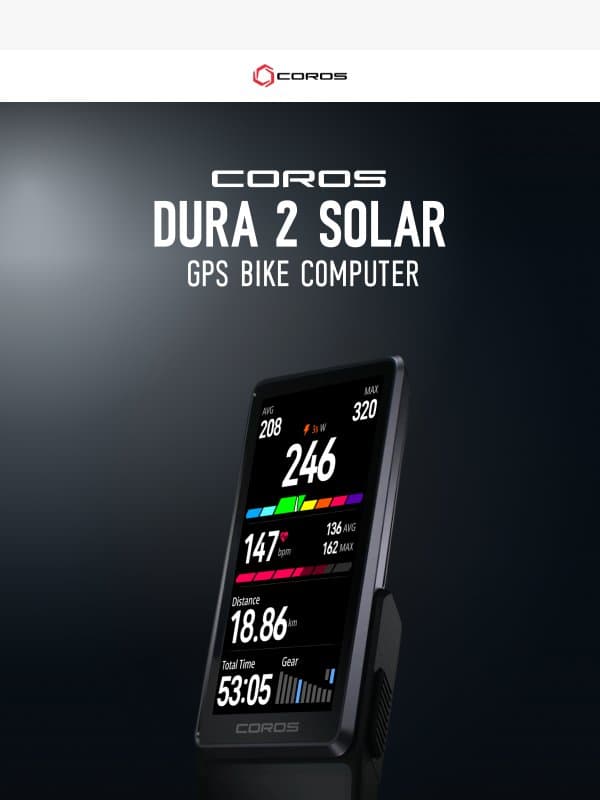 A closer look at DURA 2 SOLAR email from Coros