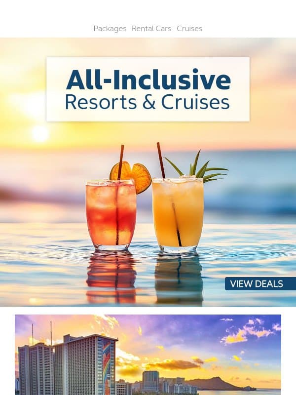 Browse All-Inclusive Resorts or Cruises with Costco Travel email from Costco