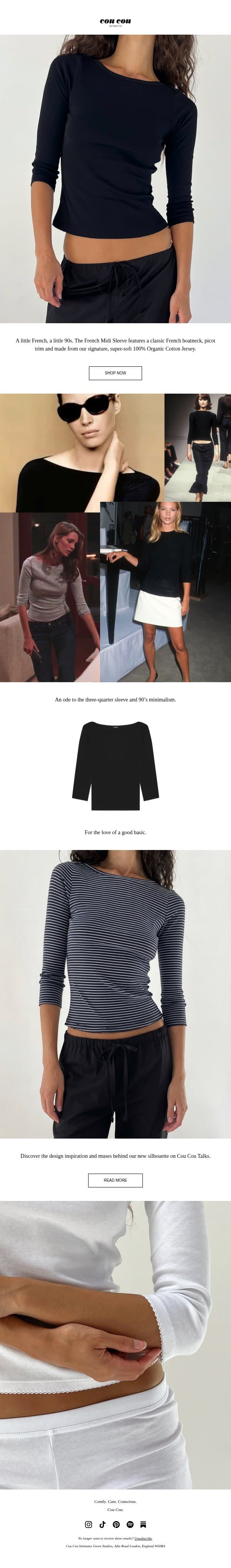 THE FRENCH MIDI đź–¤ email from Cou Cou Intimates screenshot