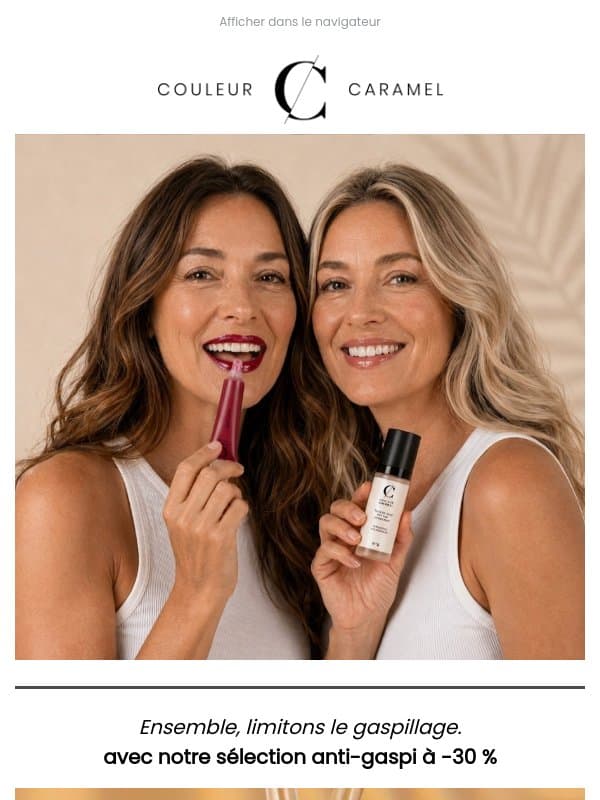 🌱Journée de l'Environnement : -30 % sur une sélection de produits. email from Couleur Caramel