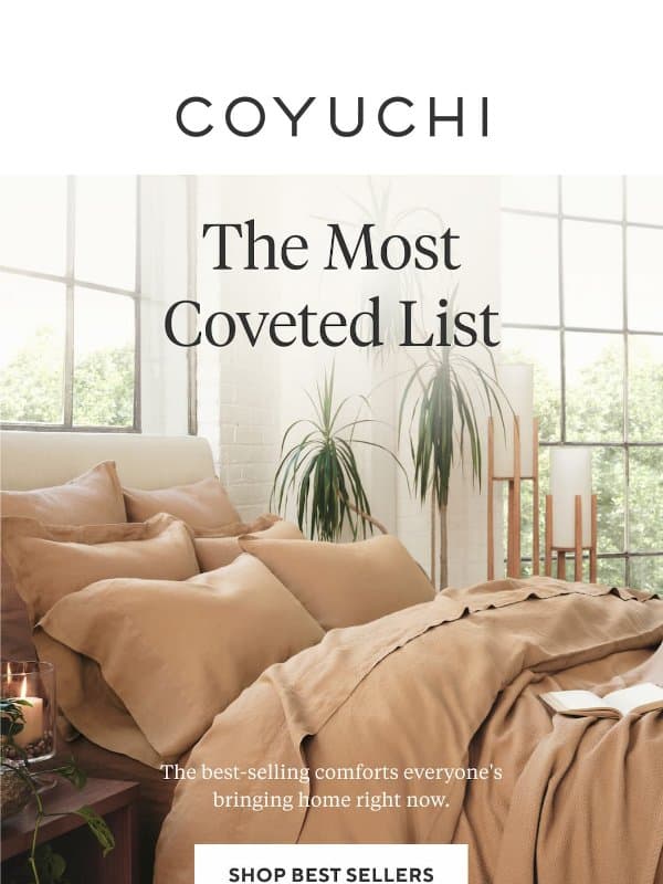 Here's What Everyone's Loving This Season email from Coyuchi