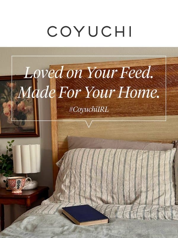 Spotted: New Arrivals the Internet Loves email from Coyuchi