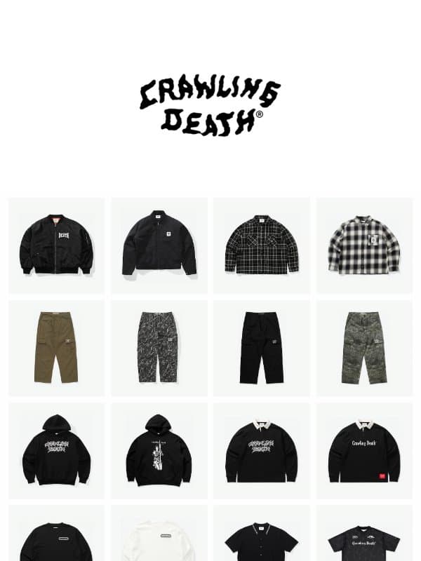 Back In Stock email from Crawling Death
