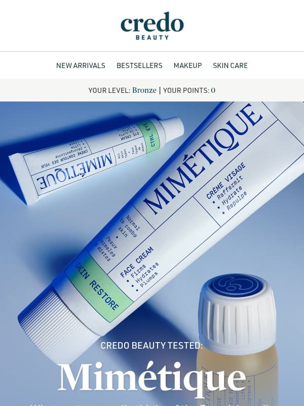 Credo tested: Mimétique email from Credo Beauty