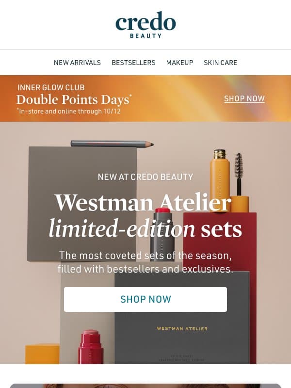 New: Westmen Atelier gift sets + 2x points email from Credo Beauty