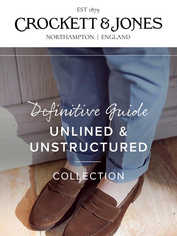 Definitive Guide to the Unlined & Unstructured Collections email from Crockett & Jones