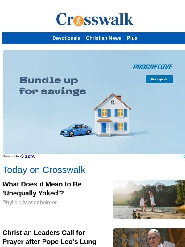 What Does it Mean to Be 'Unequally Yoked'? email from Crosswalk.com
