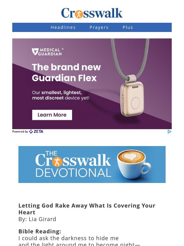 Letting God Rake Away What Is Covering Your Heart - The Crosswalk Devotional - October 11 email from Crosswalk.com