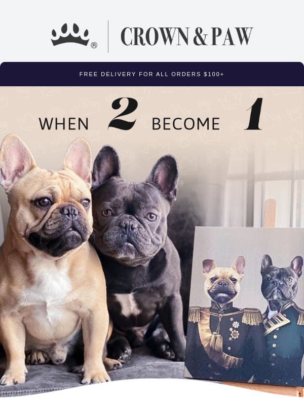 Attached at the Paw πΎ email from Crown & Paw