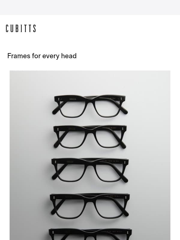 Frames for every head email from Cubitts