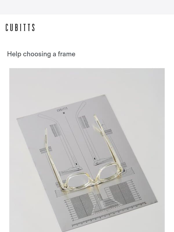 Help choosing a frame email from Cubitts