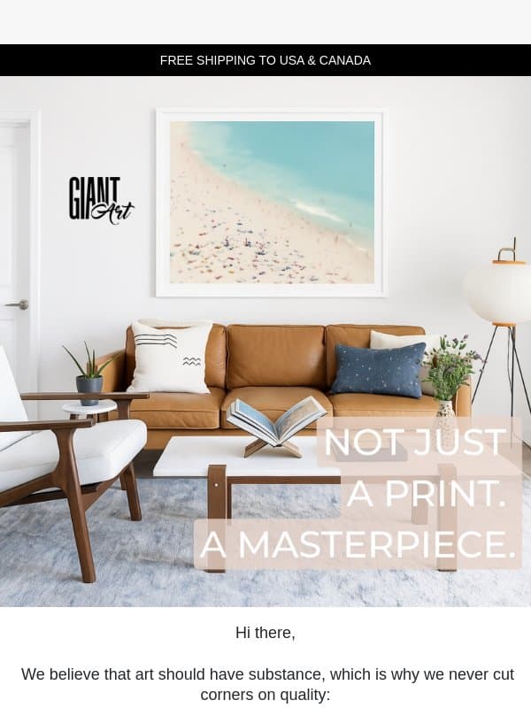 Why our prints look different email from Curioos