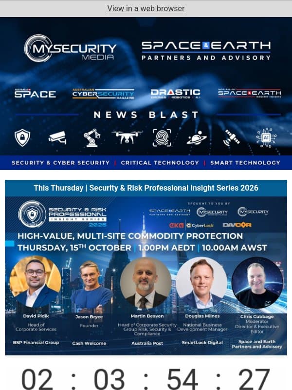 Cyber agencies warn of China-linked hackers blending automated scanning with hands-on intrusions | Canberra national security precinct project progresses at York Park | Read more email from Cyber Risk Leaders