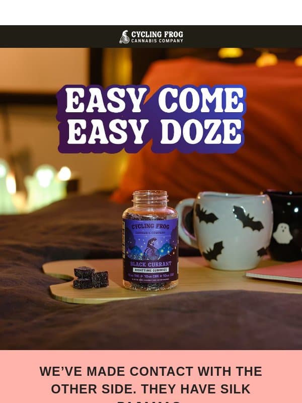 The dead don’t sleep, but you do email from Cycling Frog