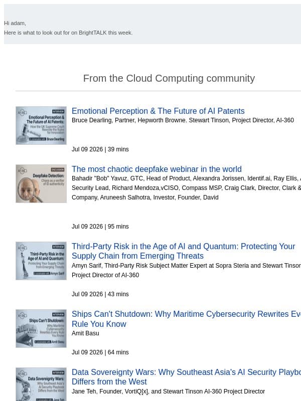 Weekly update: Emotional Perception & The Future of AI Patents email from D2iQ