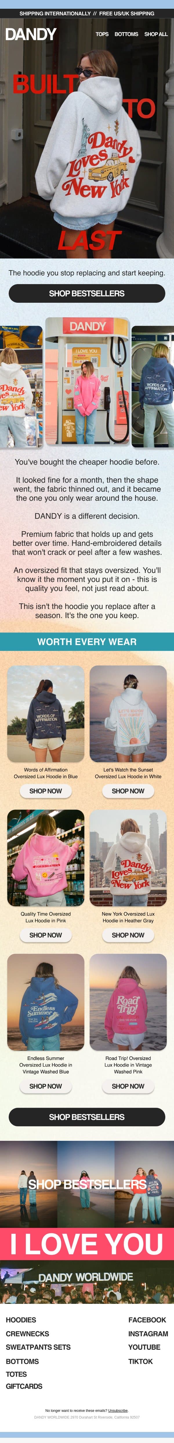 The one worth investing in email from Dandy Worldwide screenshot