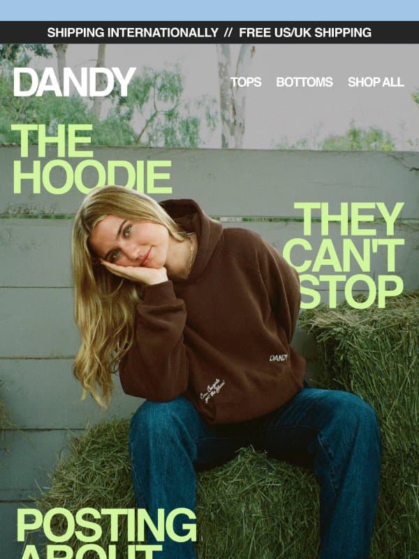 The hoodie they keep asking about email from Dandy Worldwide