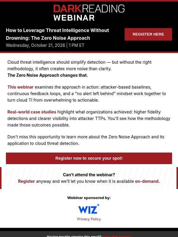 When More Threat Intelligence Doesn't Mean Better Security email from Dark Reading
