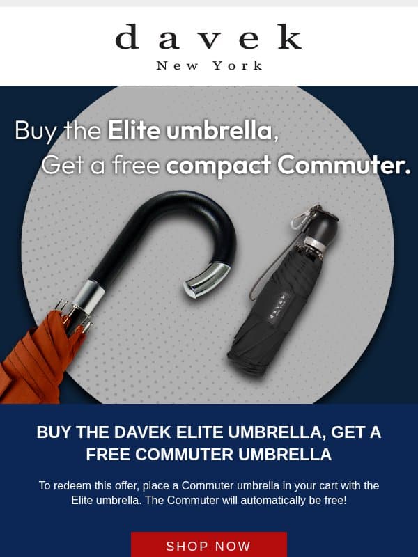 Buy the Elite & Get a FREE Commuter!🌂 email from Davek