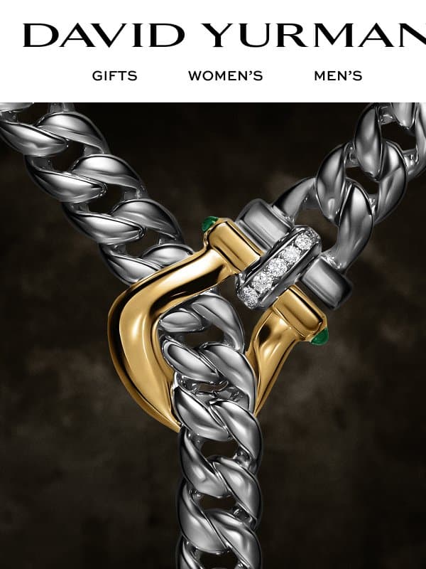 New Curb Chain Arrivals email from David Yurman