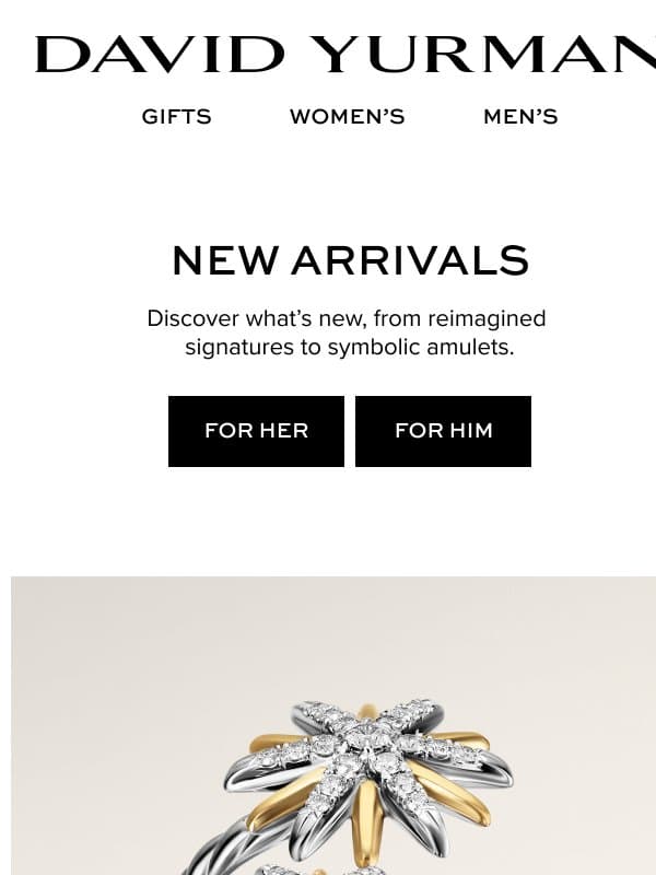 Discover What’s New email from David Yurman
