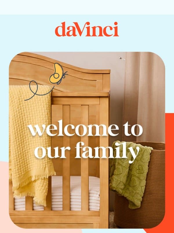 Welcome to the DaVinci Family! email from DaVinci Baby