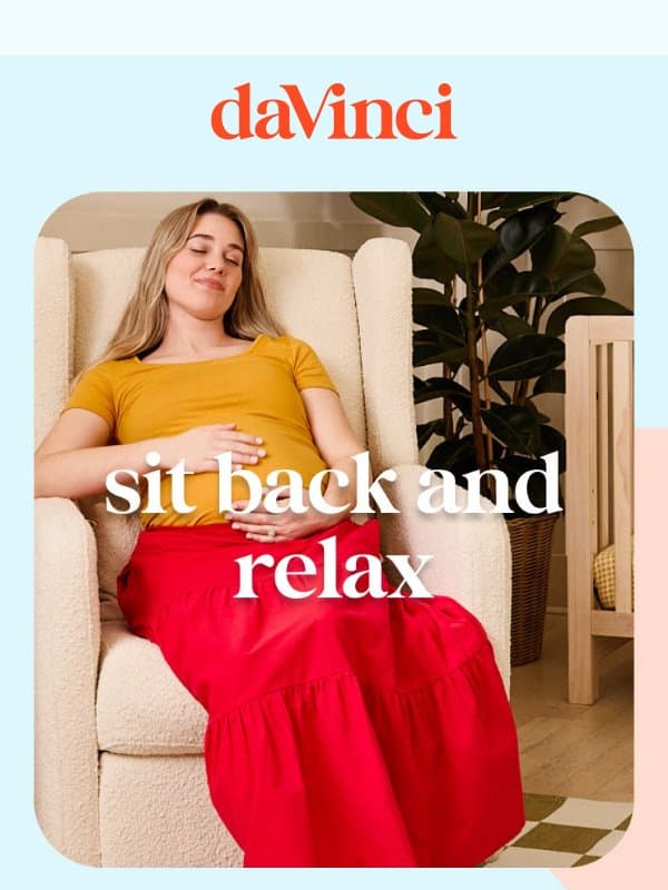 Rock your baby in our comfy gliders email from DaVinci Baby