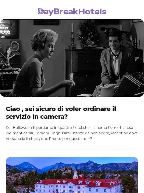 , sicuro di voler chiamare il servizio in camera? 🛎️ email from DayBreak Hotels