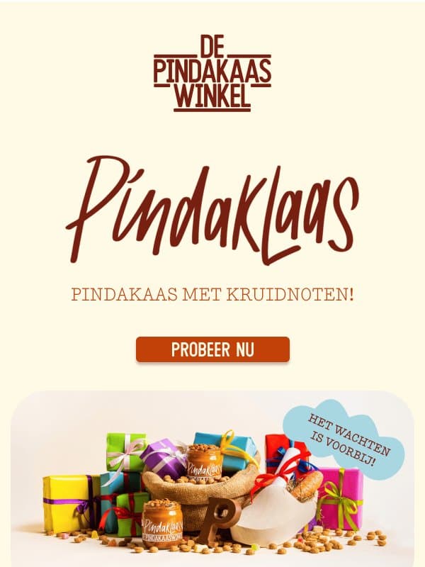 Dit is onze gezelligste special van het jaar... 🎁 email from De Pindakaaswinkel