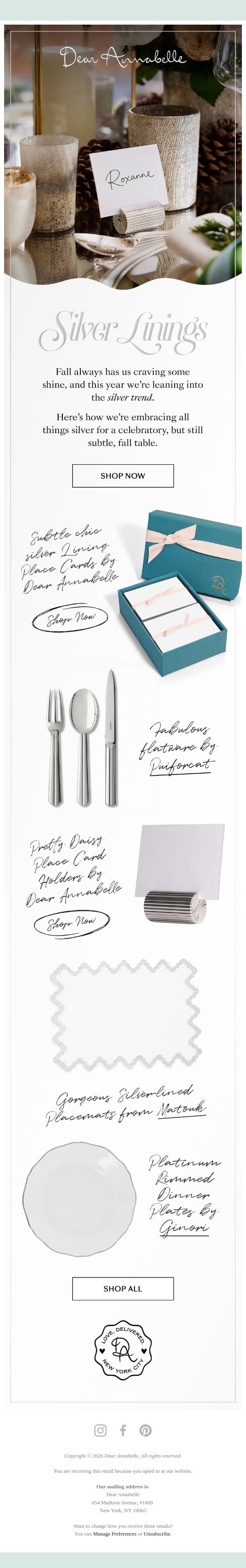 Spotlight On: Silver email from Dear Annabelle screenshot