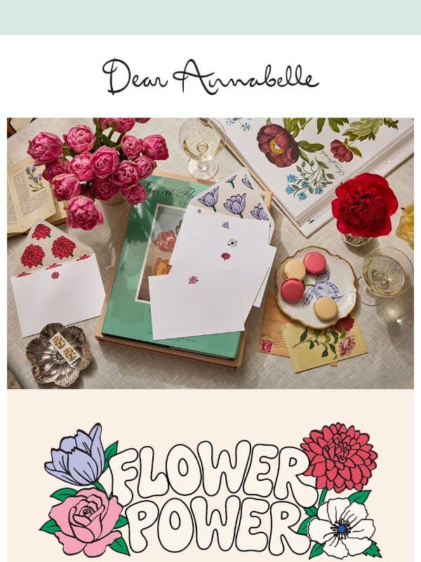 Say it With Flowers 🌸 email from Dear Annabelle